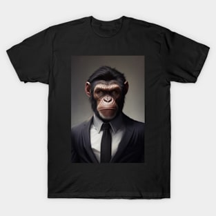 Adorable Wild Monkey In A Suit Animals T-Shirt